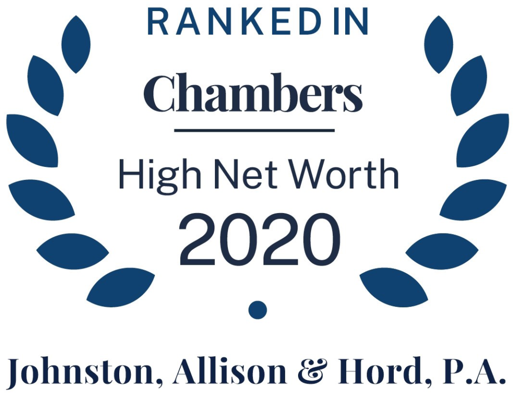 Johnston Allison Hord ranked in Chambers High Net Worth 2020