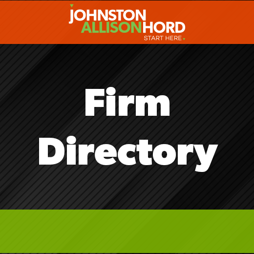 Firm Directory Johnston, Allison & Hord, PA